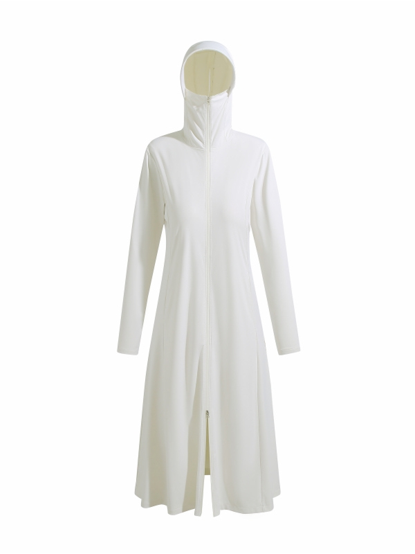 Summer Uv Clothing - Uzun Hafif Gevşek Buz Ipek UV