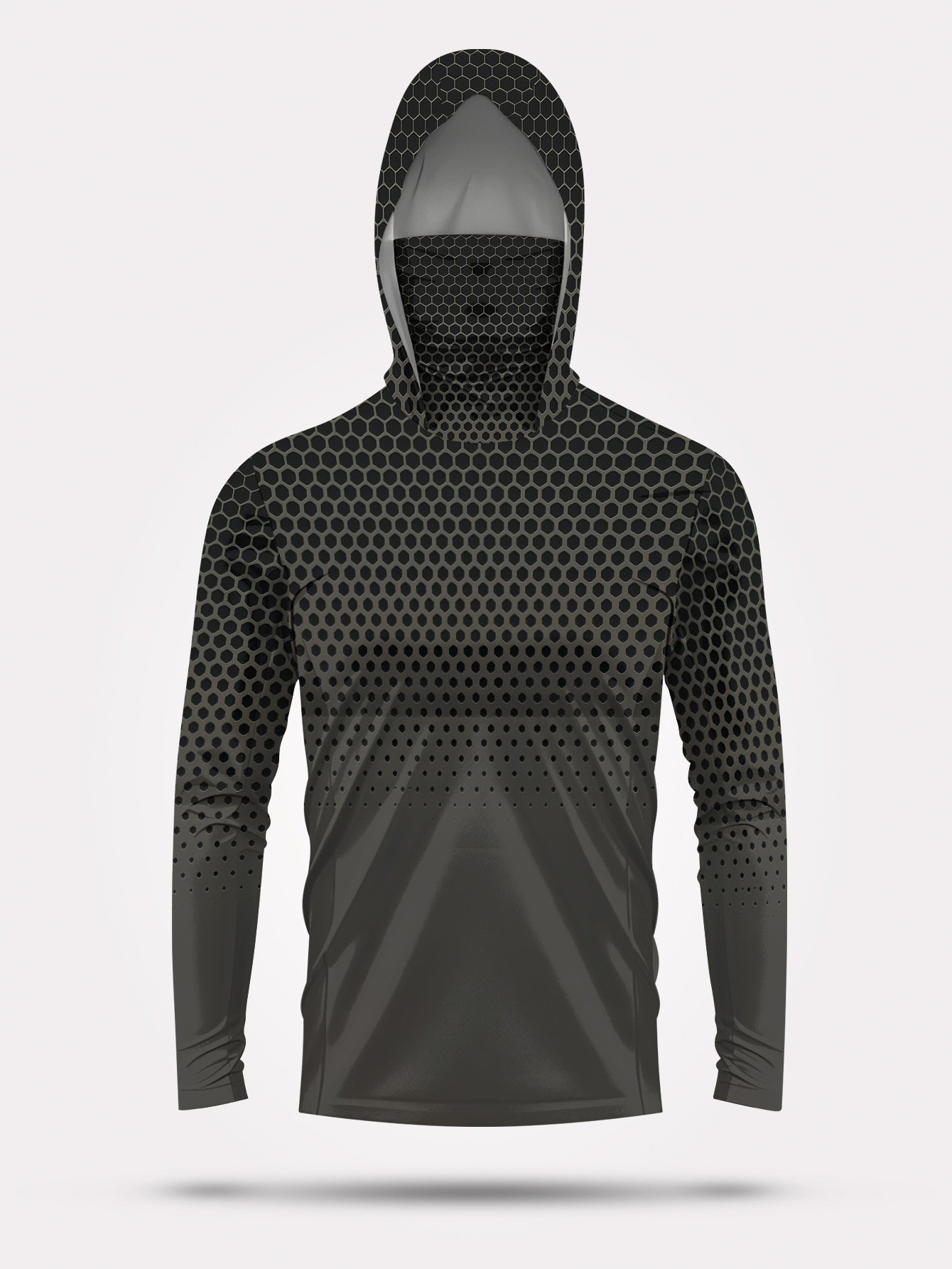 Summer Uv Clothing - Erkek Kapüşonlu Balıkçı Gömleği Uzun Kollu
