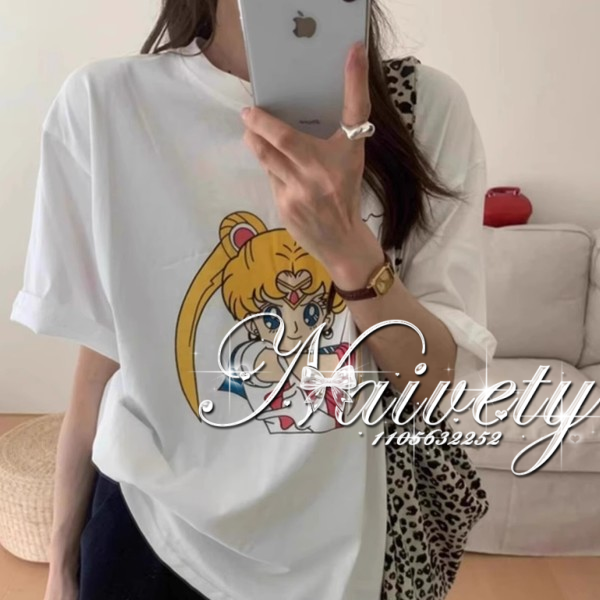 Summer Clothing Good Quality - 2026 Yaz Klasik Sailor Moon Baskılı