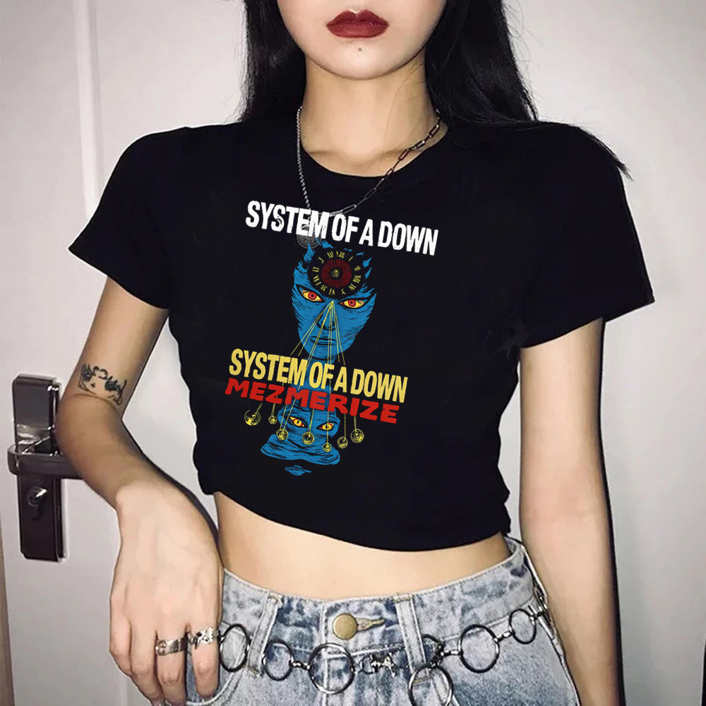System of a Down crop top kısa - Summer Grunge Clothing incelemesi ve fiyatı