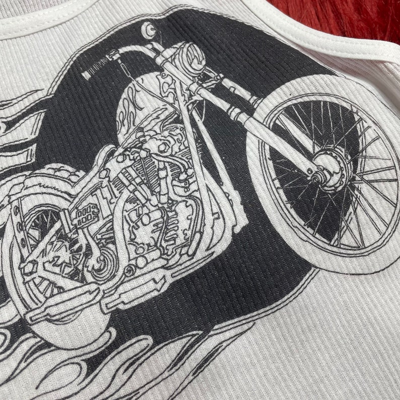 Flamin' Motorcycle Vintage Esi - Summer Grunge Clothing incelemesi ve fiyatı