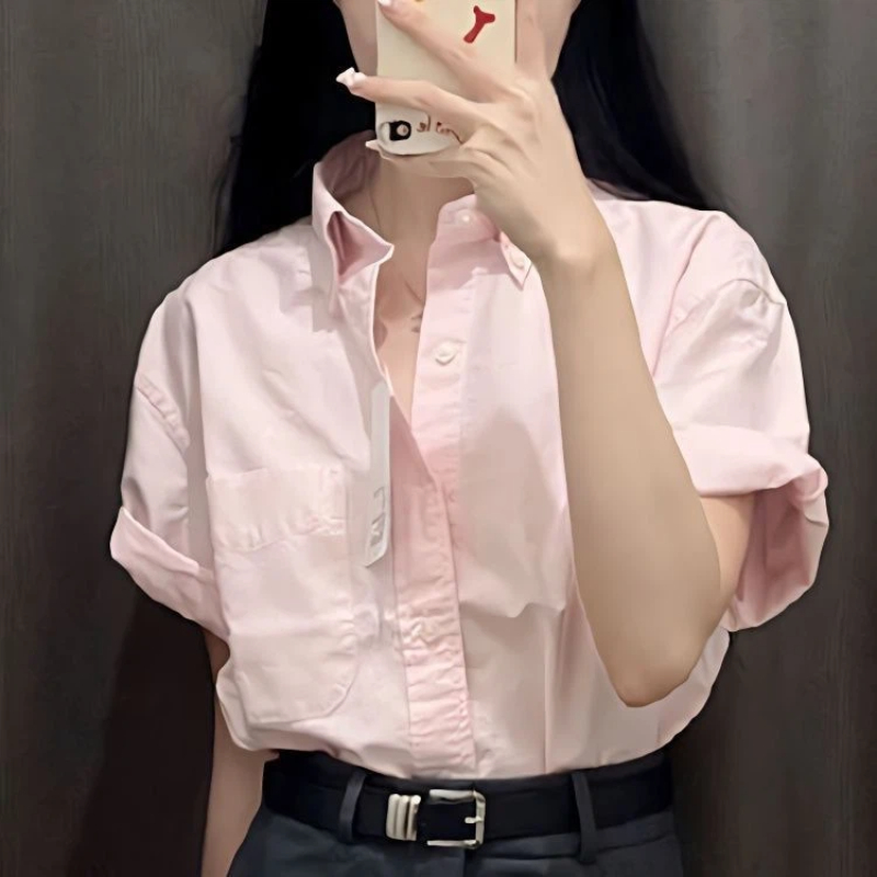 Kore Kısa Kollu Polo Yaka Katı - Summer Clothing Trends For Women incelemesi ve fiyatı