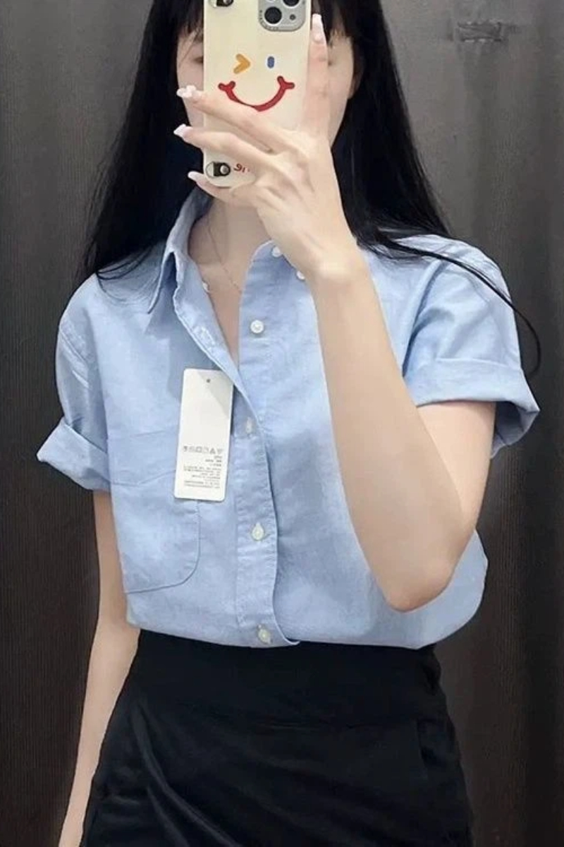 Kore Kısa Kollu Polo Yaka Katı - Summer Clothing Trends For Women incelemesi ve fiyatı