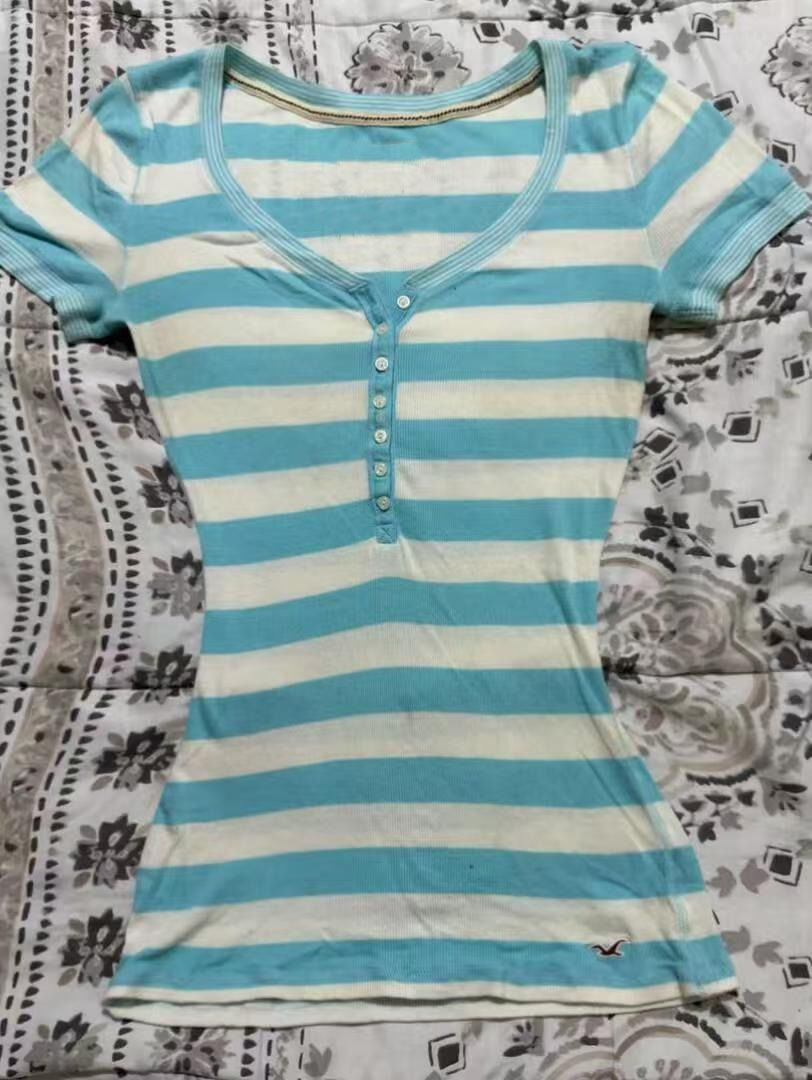 Stripe Mavi Estetik 2000'ler S - Summer Grunge Clothing incelemesi ve fiyatı